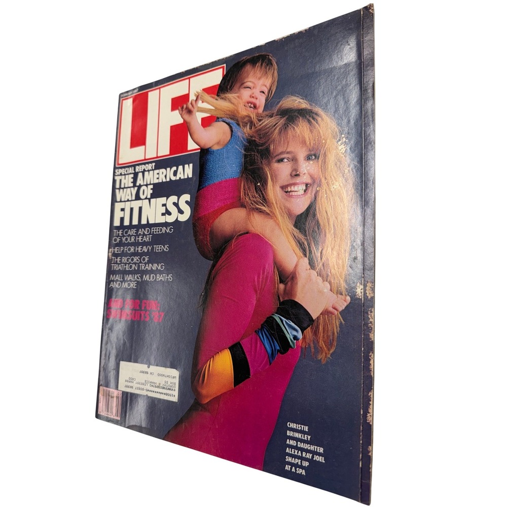 Vintage LIFE Magazine February 1987 Christie Brinkley Alexa Ray Joel Fitness 80s